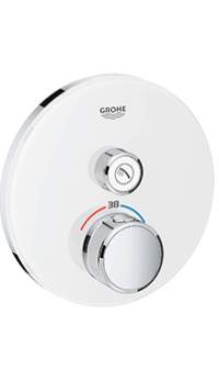 Встраиваемый смеситель GROHE Grohtherm SmartControl белая луна 29150LS0