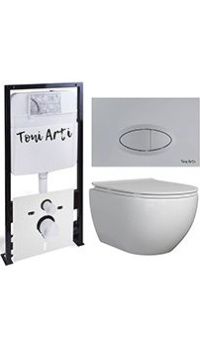 Комплект TONI ARTI TA-01 + Baglio с сиденьем с микролифтом, с клавишей Freto TA-0050