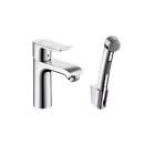 Смеситель для раковины HANSGROHE Metris с гигиеническим душем 31285000